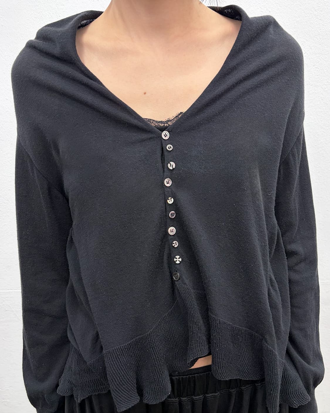 스나오 쿠와하라 페플럼 가디건 상품이미지4