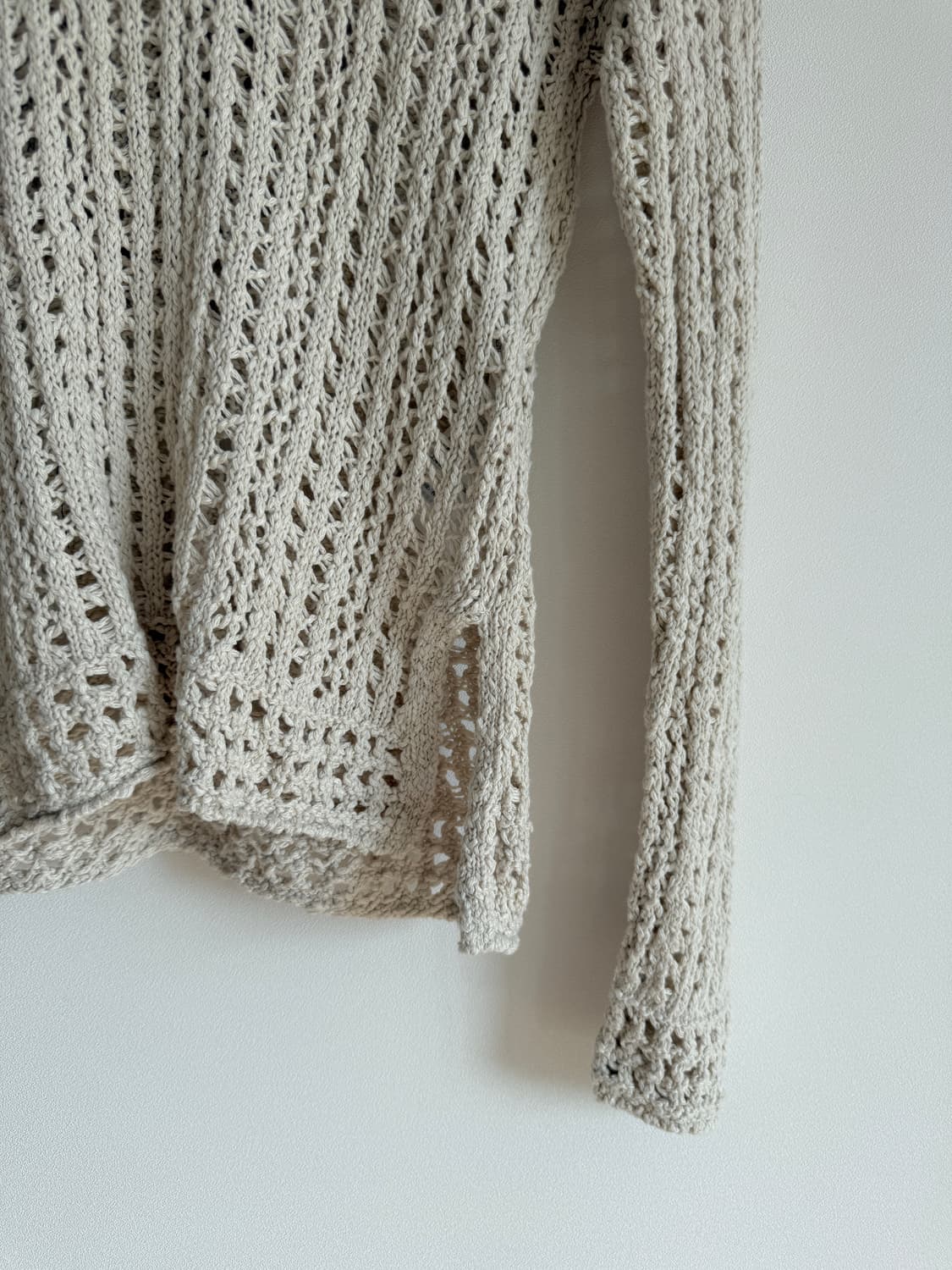 홀리스터(HOLLISTER) 시스루 니트 후드 상품이미지3