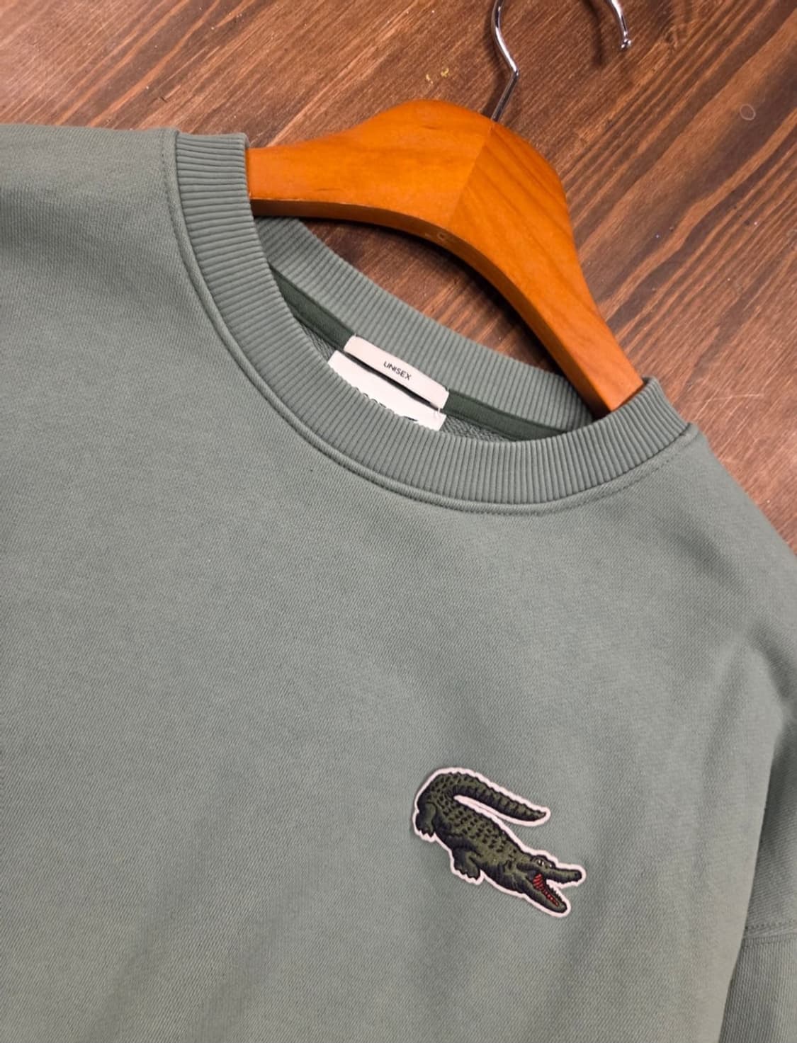 라코스테 여성 맨투맨 다크민트색상 상품이미지2