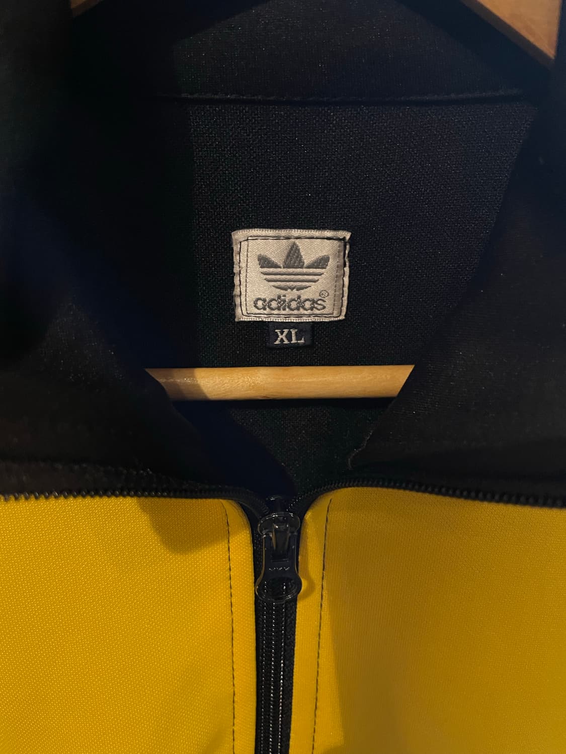 아디다스 빈티지 유로파 블랙 / 옐로우 트랙탑 저지 자켓 상품이미지5