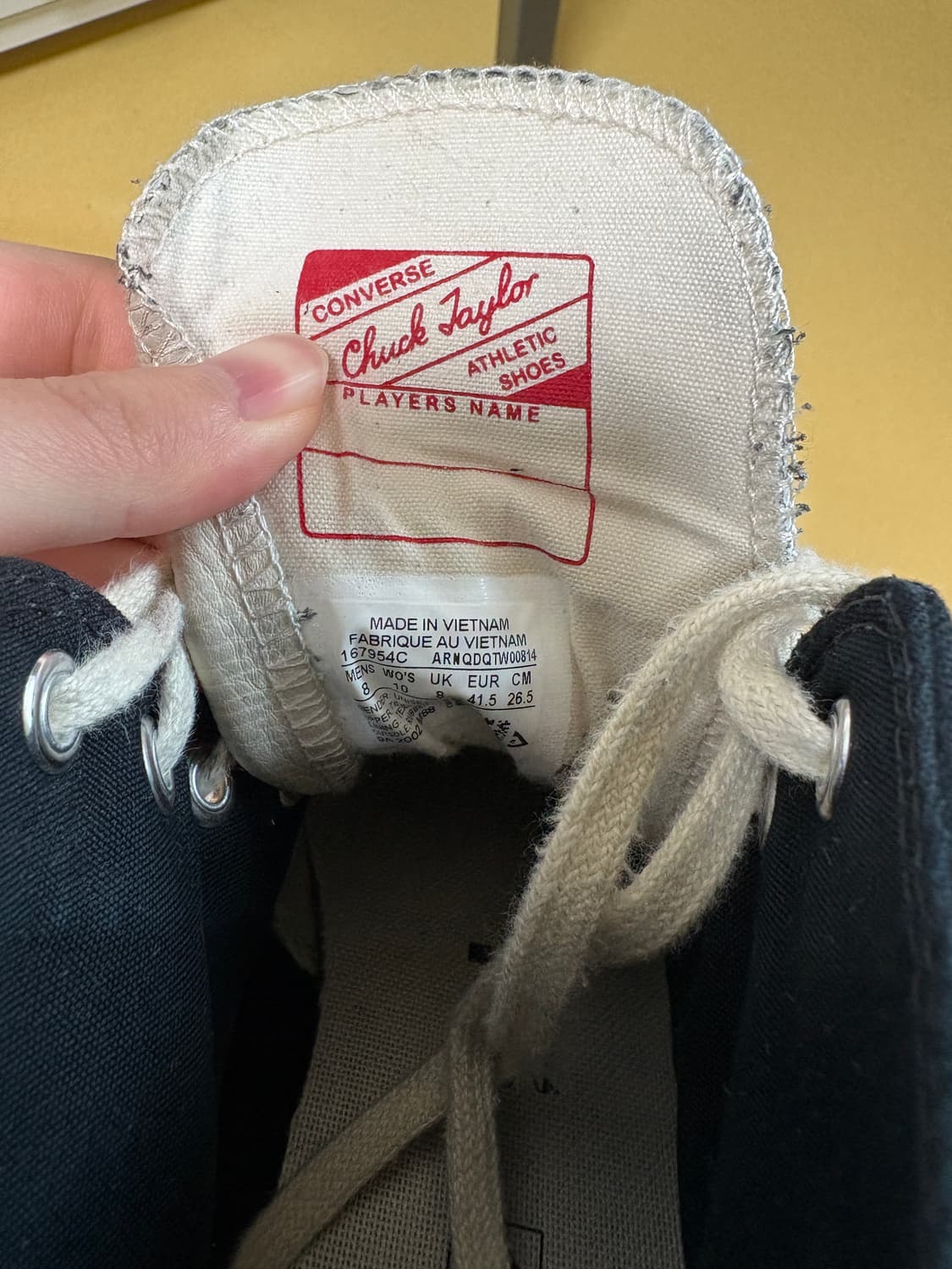 [265] 컨버스 피오갓 에센셜 척테일러 블랙 상품이미지3