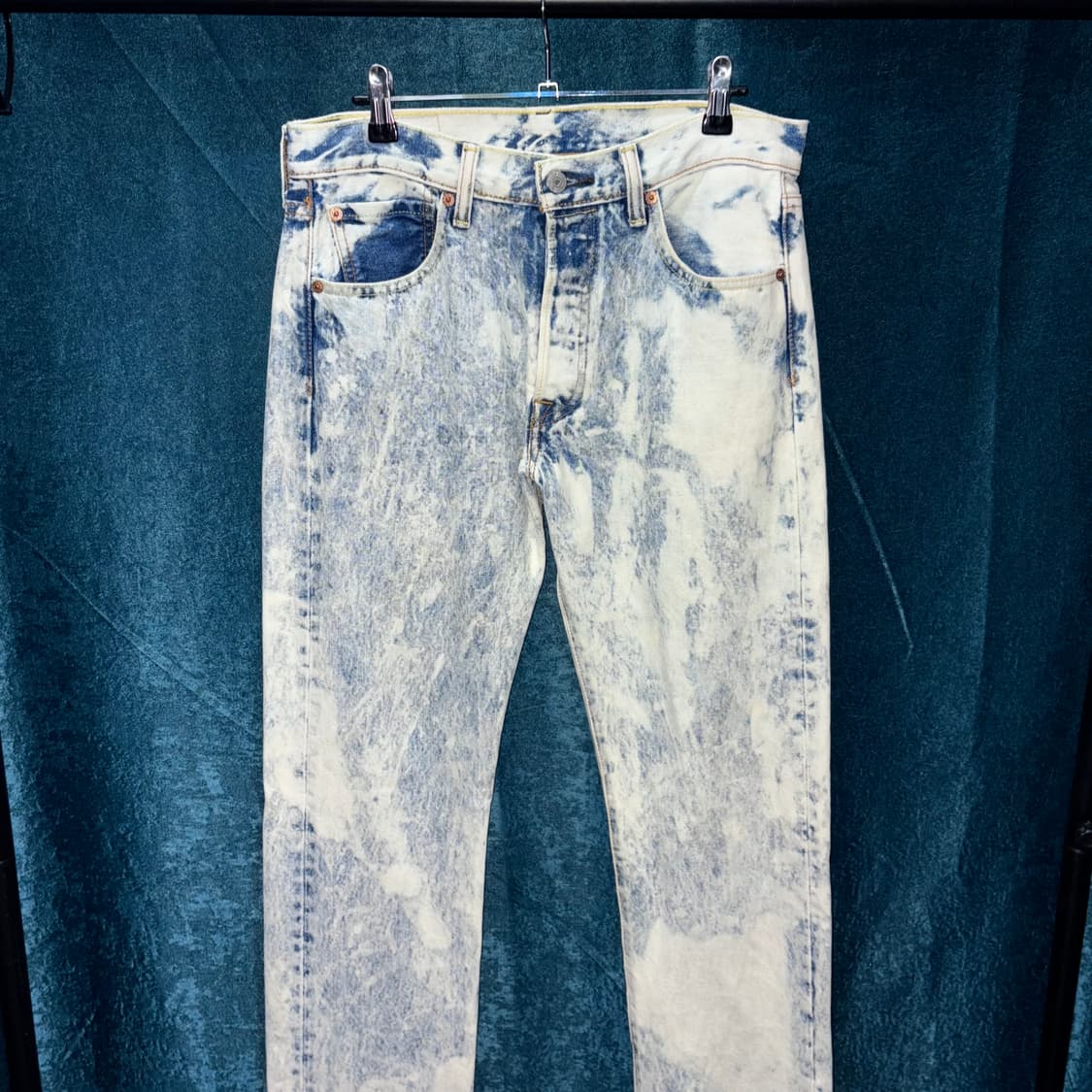 (30) 리바이스 501 애시드 블리치 워시드 아웃 진 상품이미지2