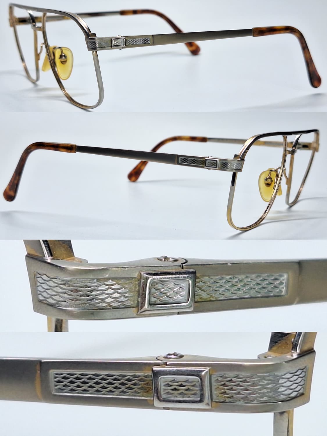 CONTINENTAL XO-02 이온금도금 티타늄 투브릿지 안경테 빈티지 상품이미지6