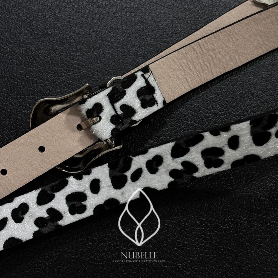 🌗 Leopard western belt / 호피 송치털 웨스턴 벨트 상품이미지8