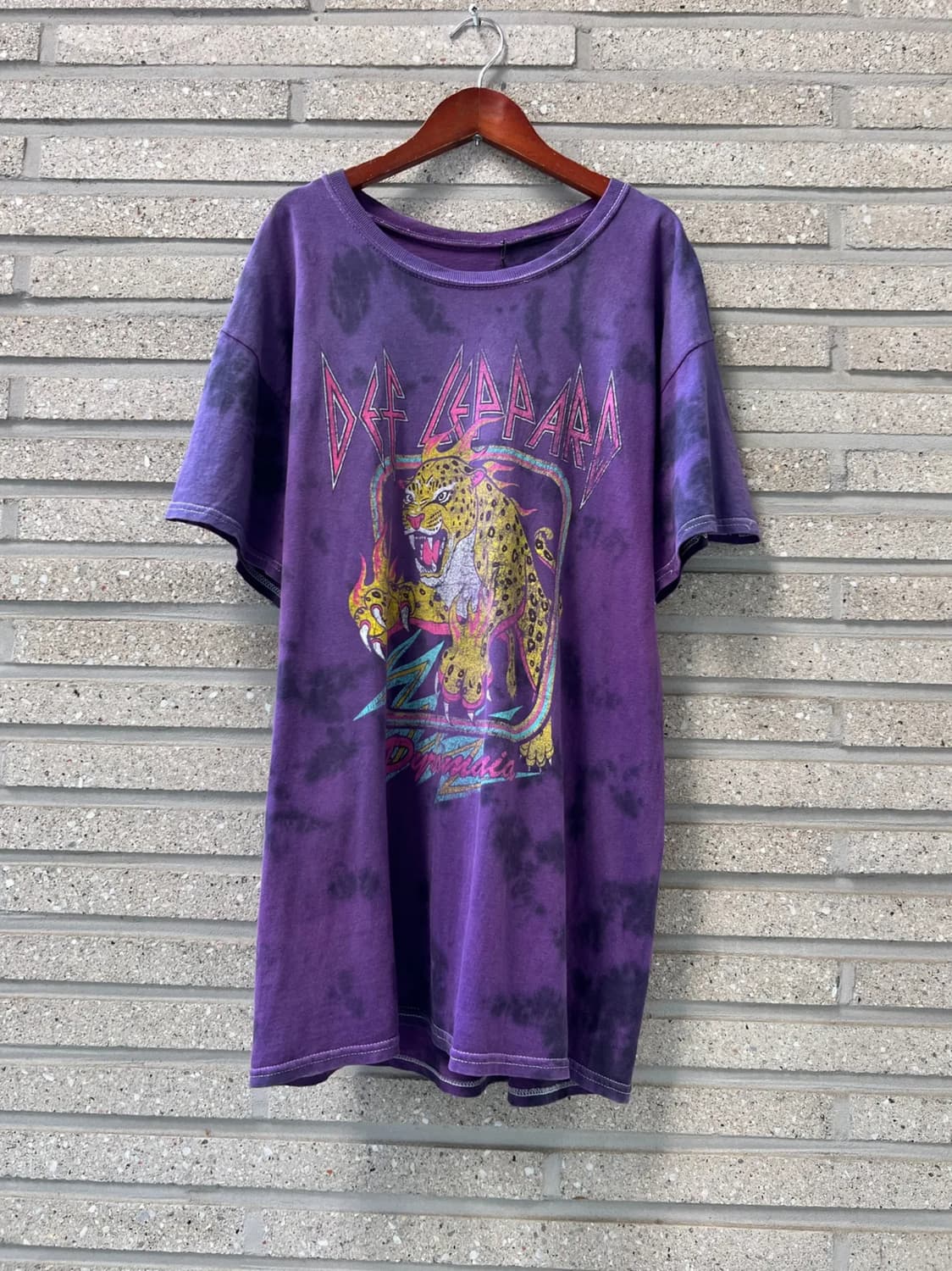 [M]DEF LEPPARD 데프 레파드 타이다이 락 티셔츠 상품이미지1