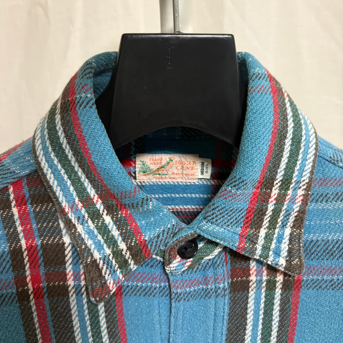 슈가케인 플란넬 워크셔츠 / 블루, M 상품이미지4