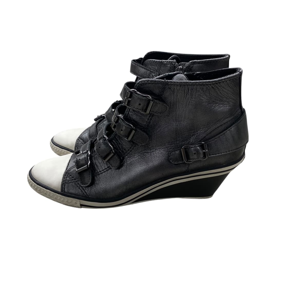 ash buckle wedge heel boots  상품이미지5