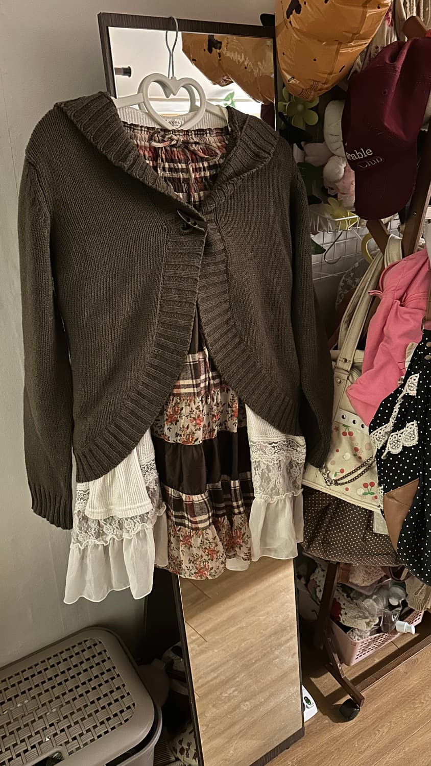 모리걸 패치스커트 패치원피스 코디 상품이미지3