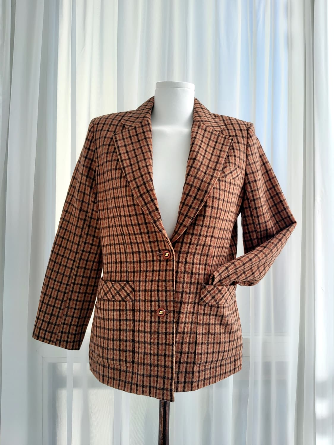 빈티지 체크 자켓 상품이미지9