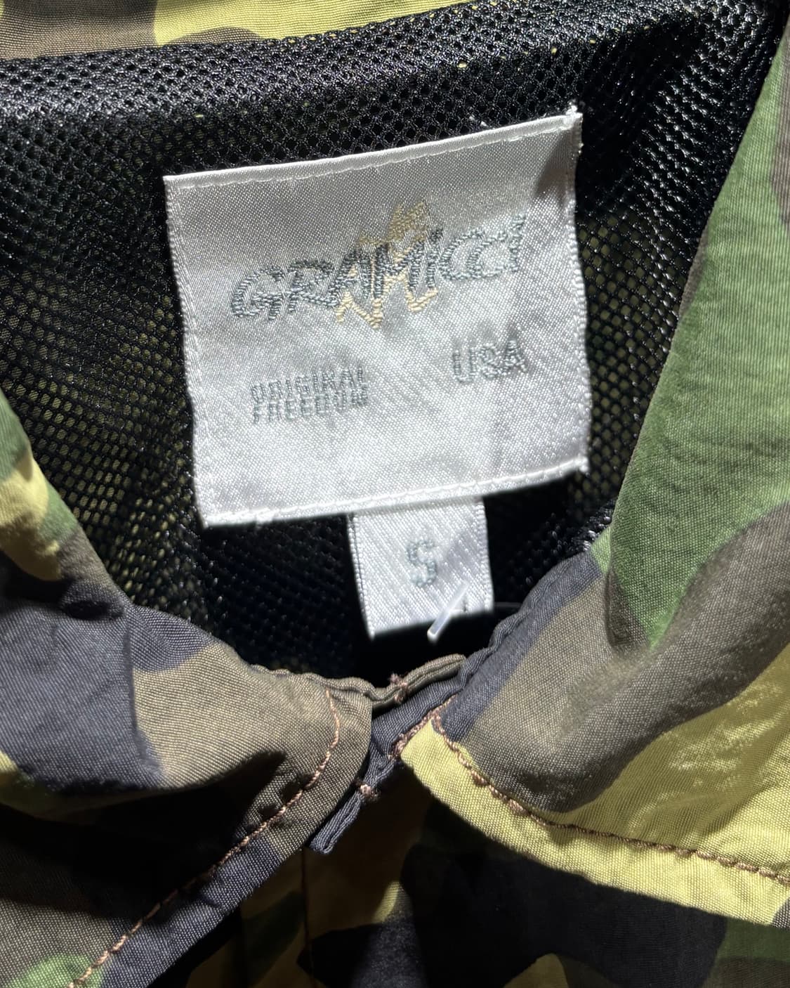 S 그라미치 심볼로고 카모플라주 나일론 블루종 상품이미지5