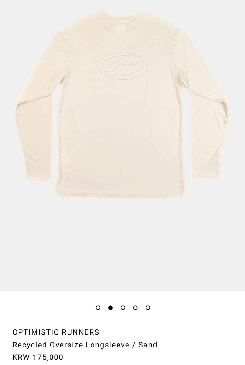 옵티미스틱러너스 롱슬리브 (새상품) 상품이미지2