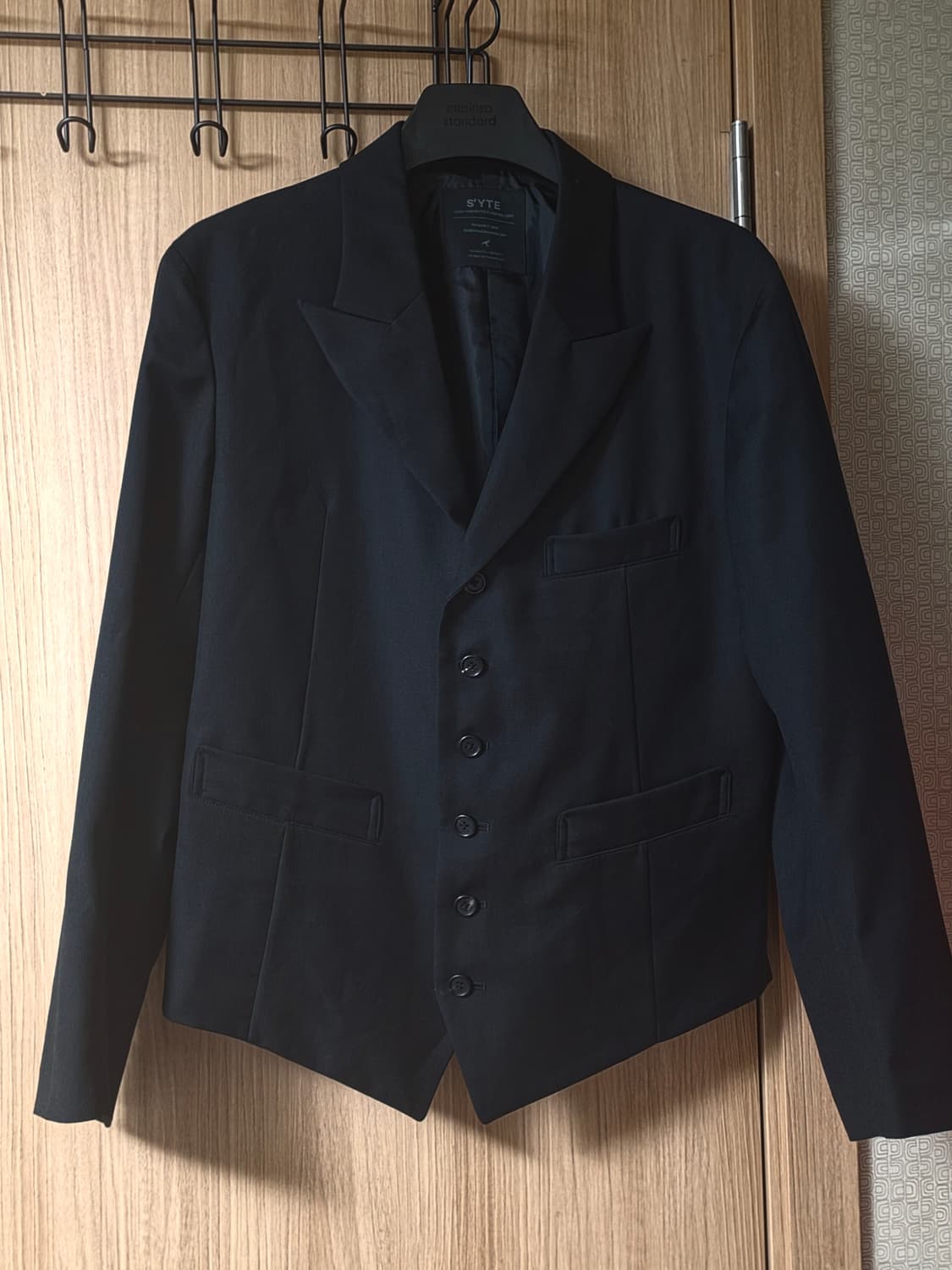 (3,2)22ss요지야마모토 s'yte 베스트 블레이저, 하이웨스트 팬츠 상품이미지1