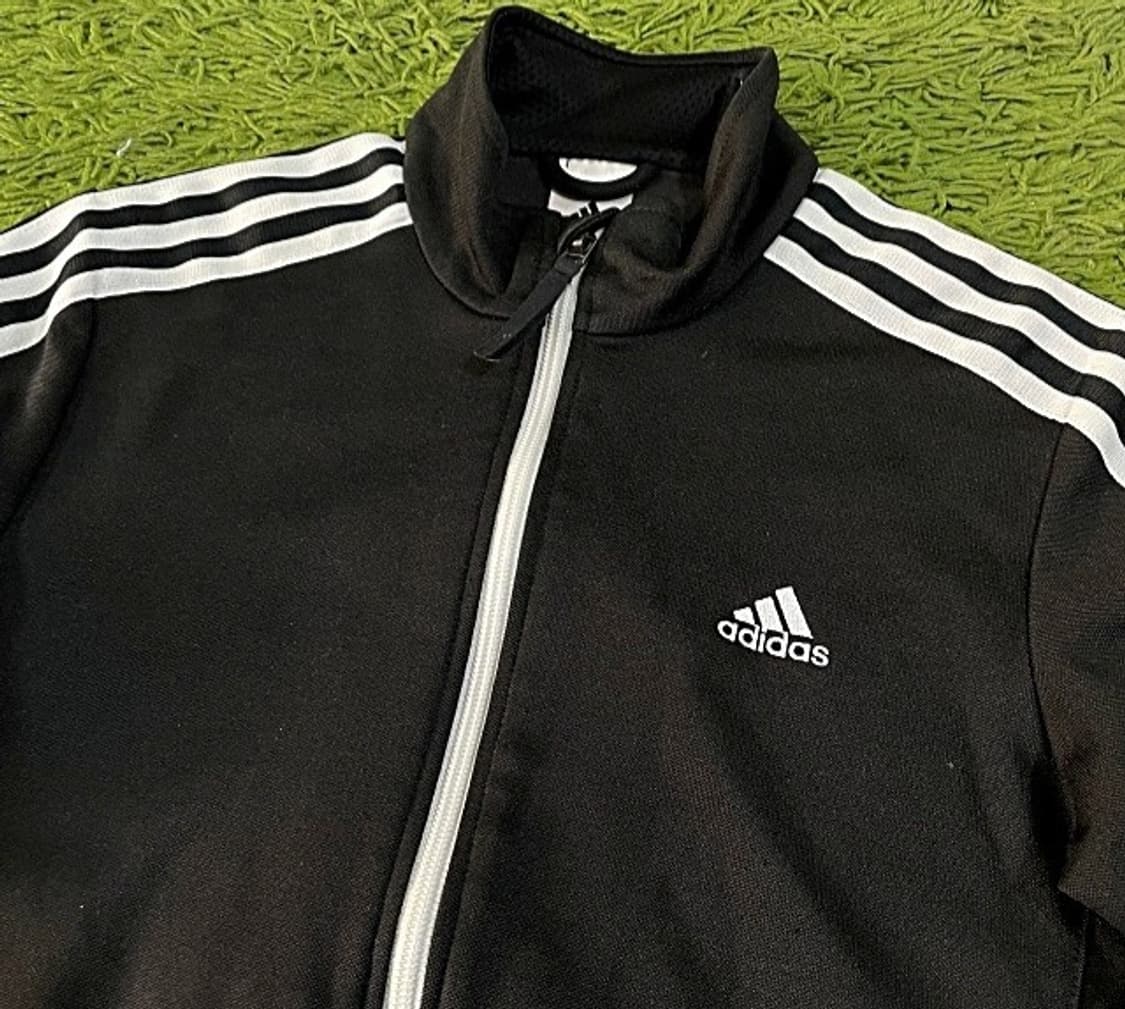 아디다스 블랙 검정 여자 트랙탑 져지집업 85/XS 상품이미지2