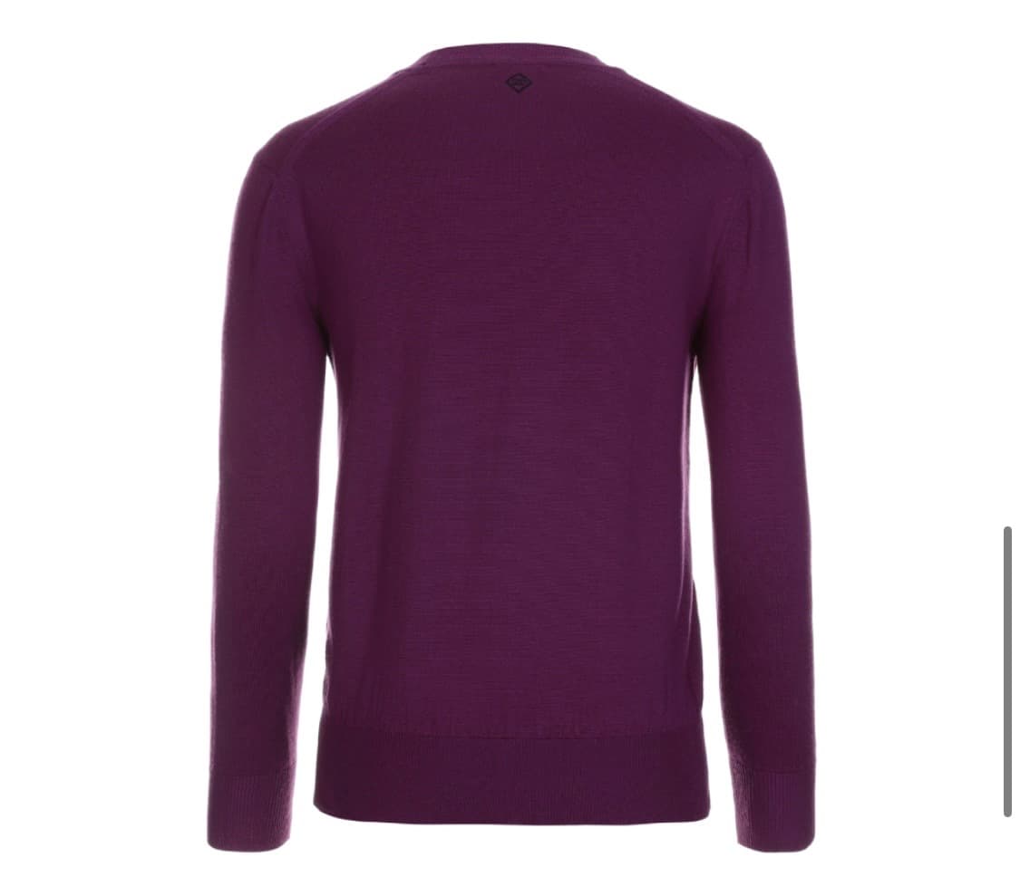 쉐입부티크 Premium WOOL Crew neck knit 퍼플 새상품 상품이미지2