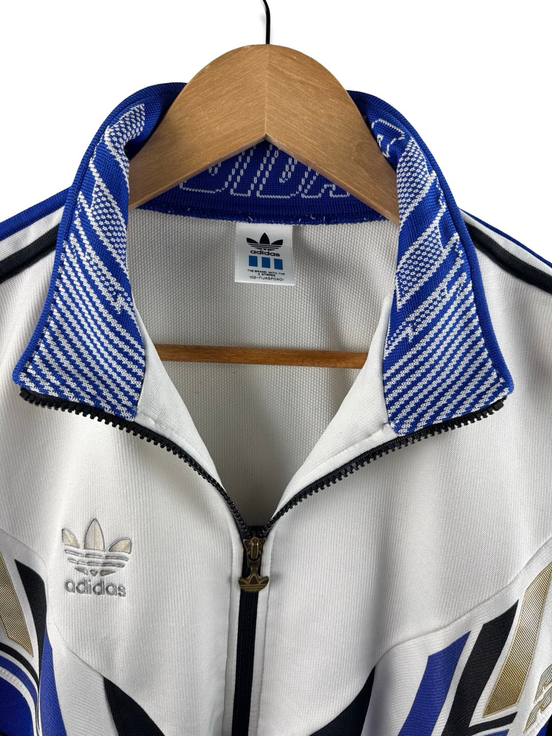 90S 아디다스 올드스쿨 가오리핏 흰파검 포카리 져지2447 상품이미지3