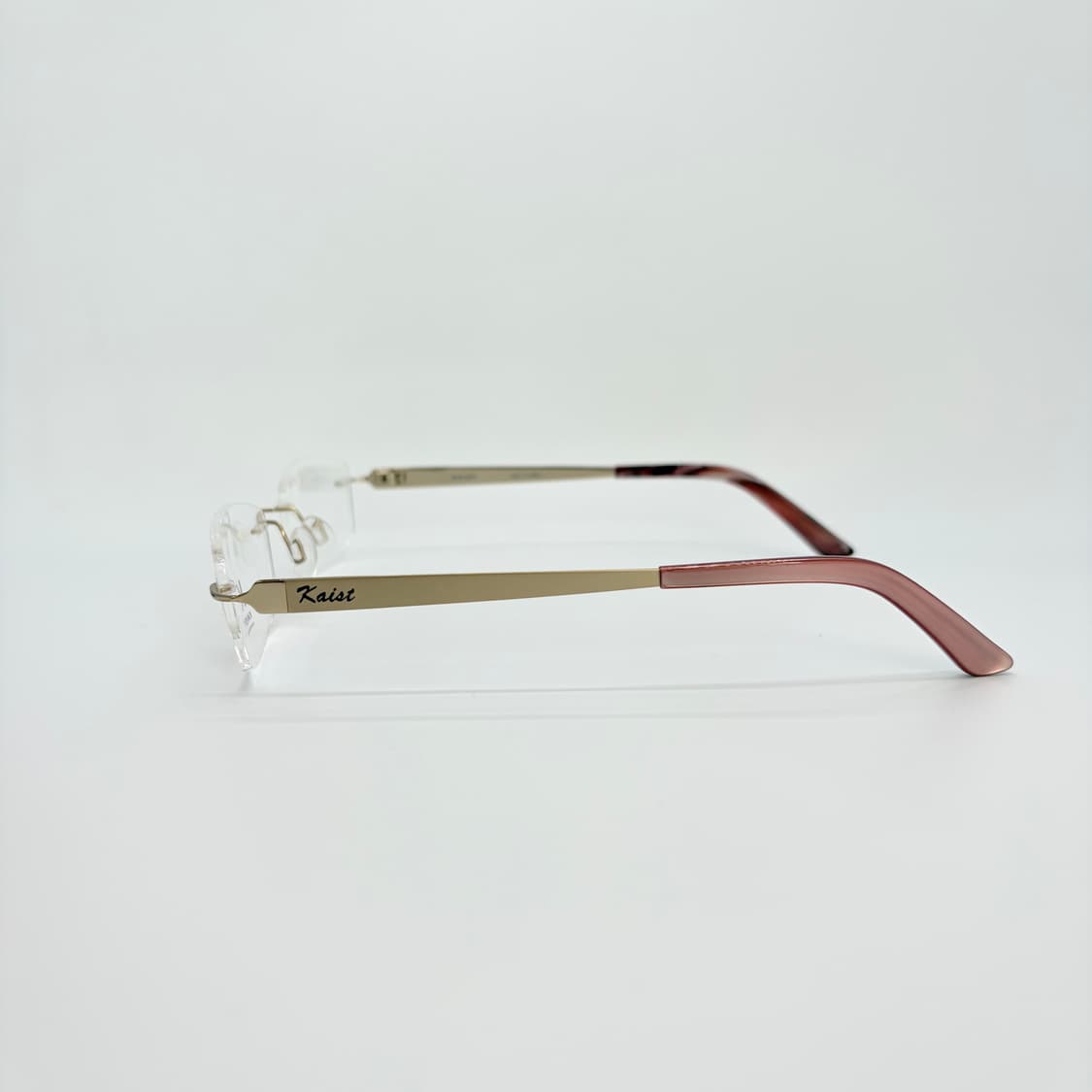 KAIST 골드 스퀘어 무테 빈티지안경 상품이미지3