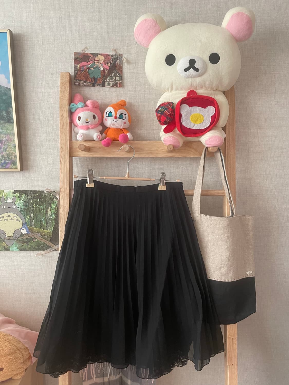 모리걸 빈티지 엑시즈팜 캐캐체 세라 블라우스 set🤍🖤🎀 상품이미지7