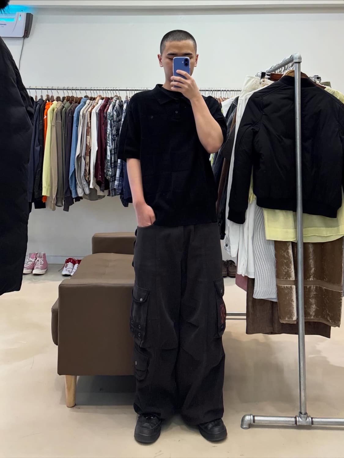 칼하트 wip 체커 폴로 반팔 상품이미지5