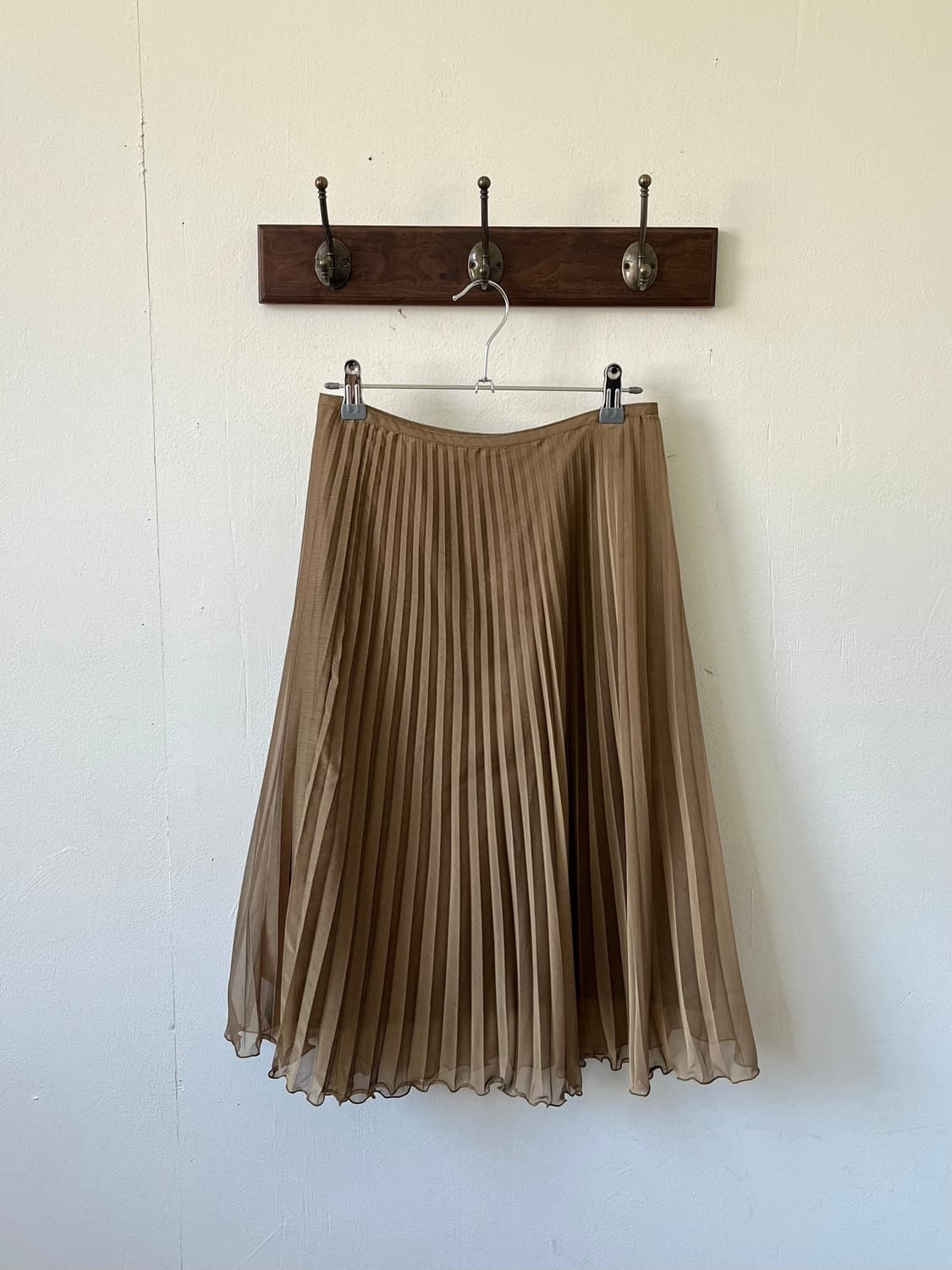 ofuon 골드 플리츠 스커트 상품이미지1