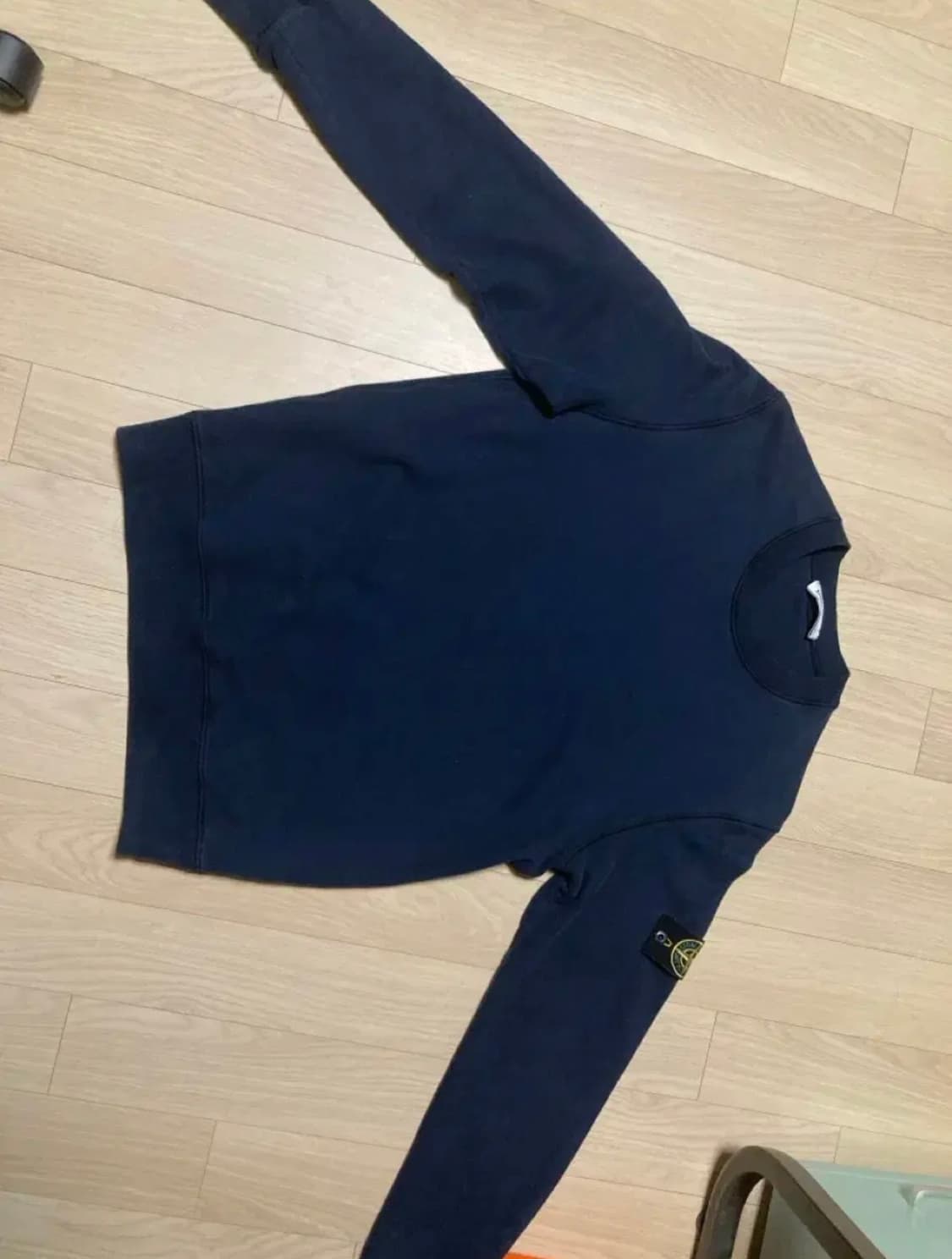 스톤 맨투맨 네이비 상품이미지1