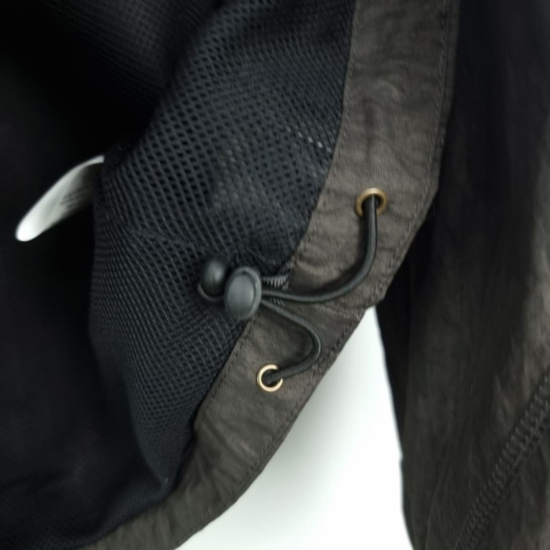 [크럼프] 오버핏 링클 나일론 후드 바람막이 자켓 딥카키 M18791 상품이미지8