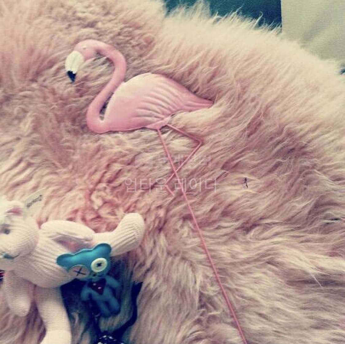 빈티지 플라밍고  메탈 장식품 상품이미지1