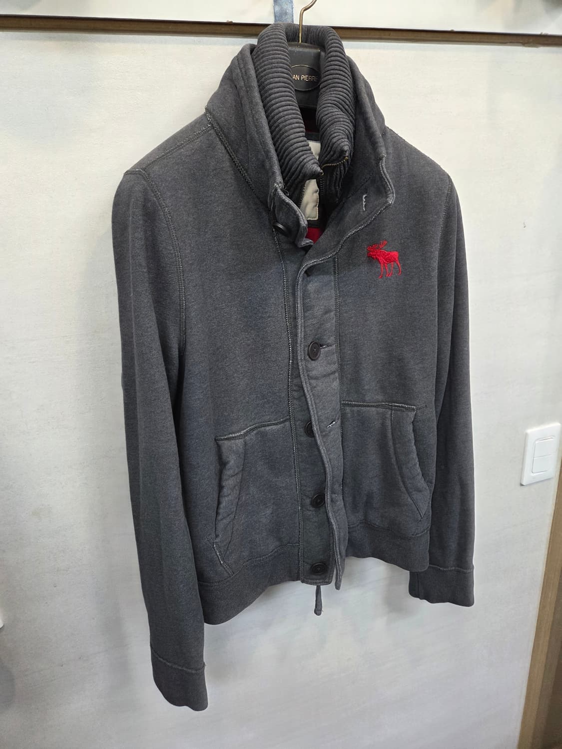 아베크롬비 빈티지 하이넥 안감플리스 집업 L 상품이미지6