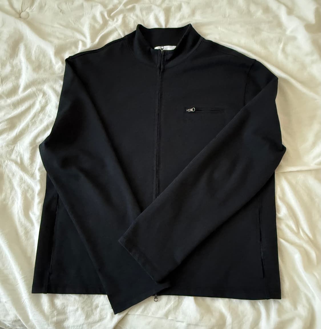 아모멘토 슬림 포켓 점퍼 L 블랙 상품이미지3