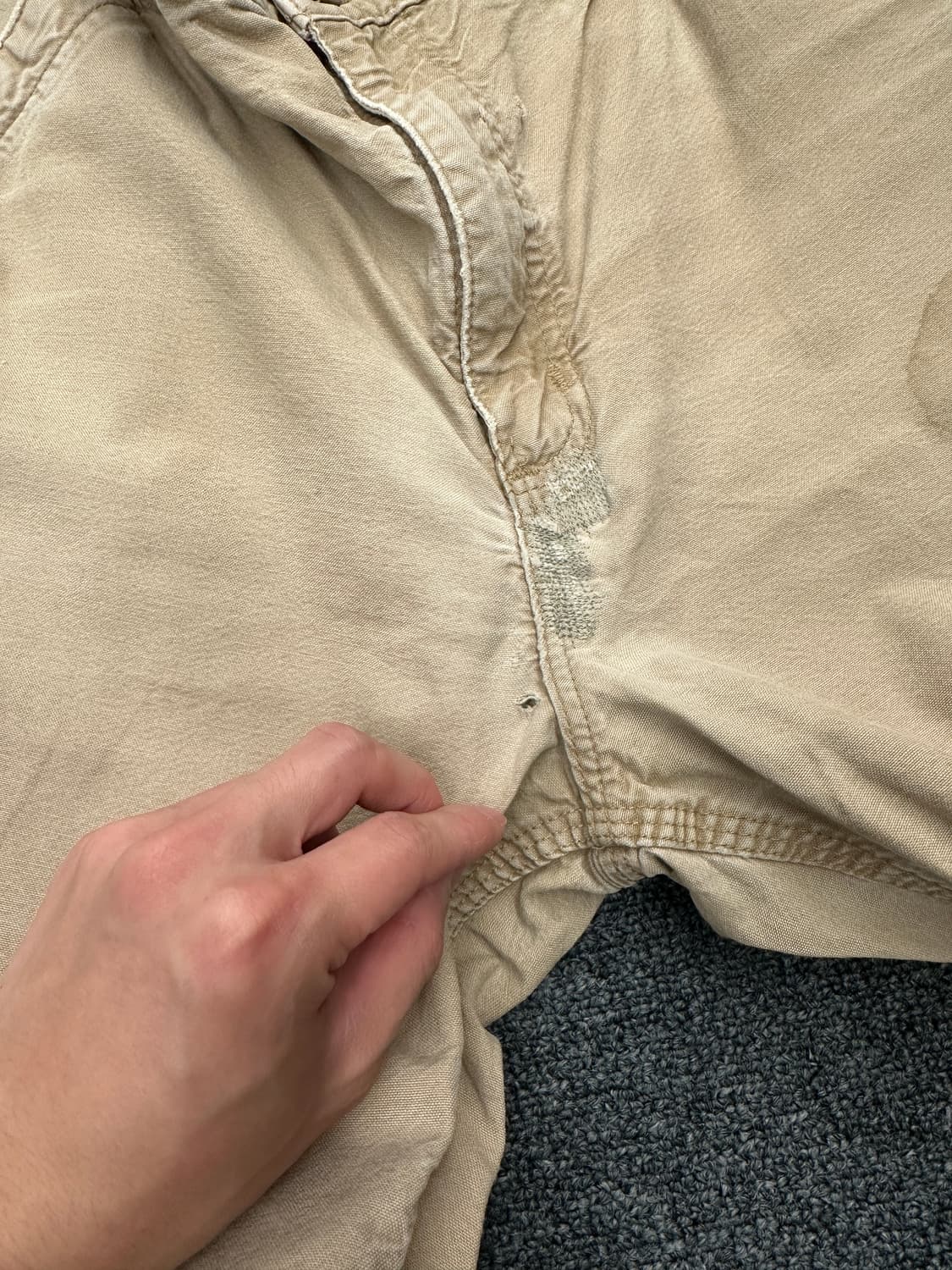 34) 칼하트 B151 빈티지 베이지 워크팬츠 상품이미지9