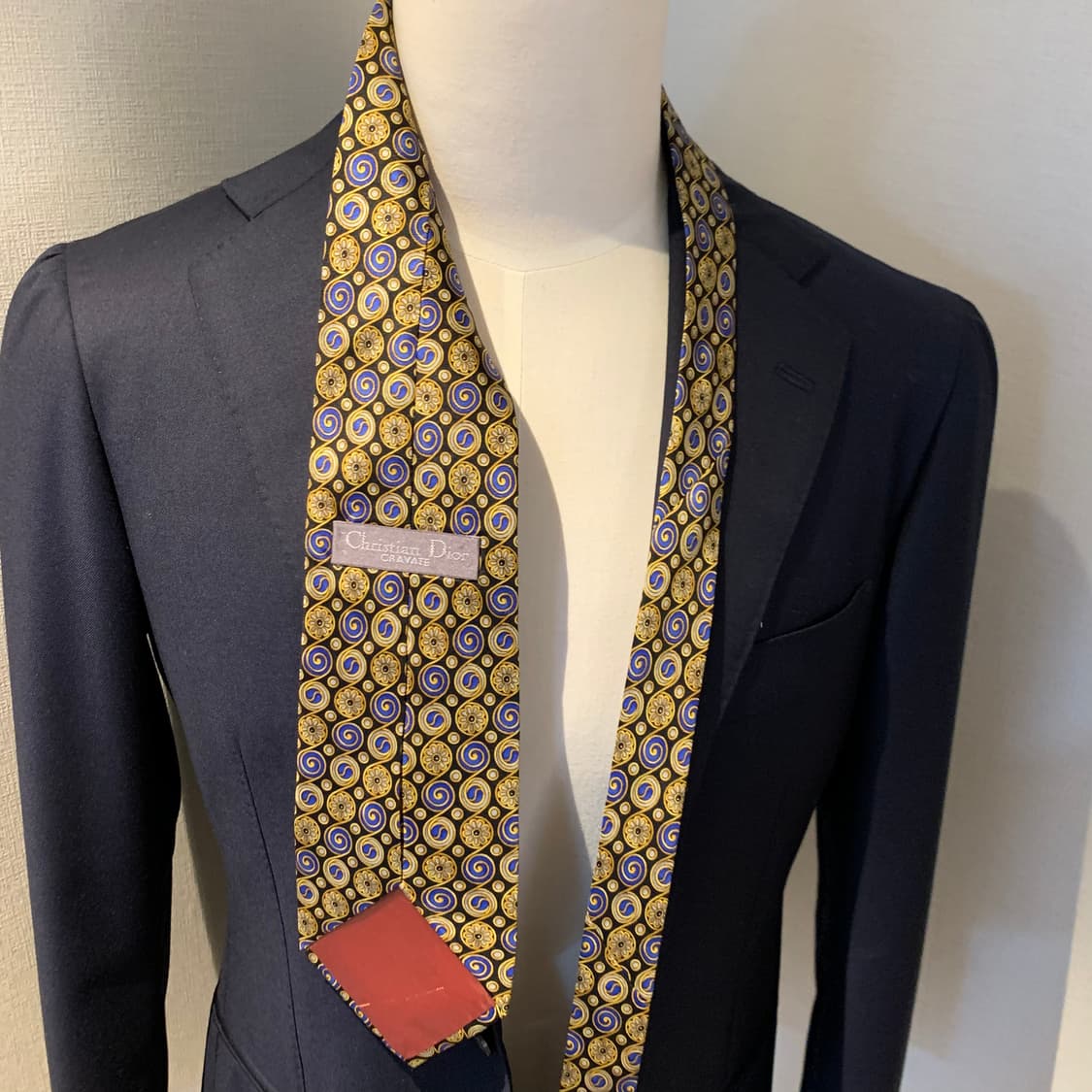 크리스찬 디올(Dior) 기하학적패턴 플라워 명품넥타이 A+등급 상품이미지2