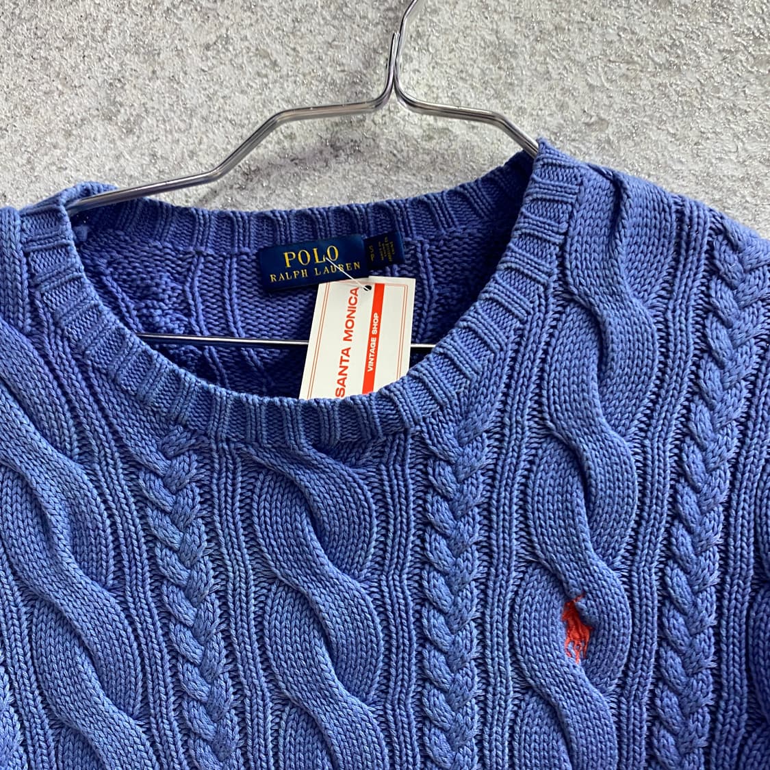 폴로 랄프로렌 블루 꽈배기 니트 B4202 상품이미지3