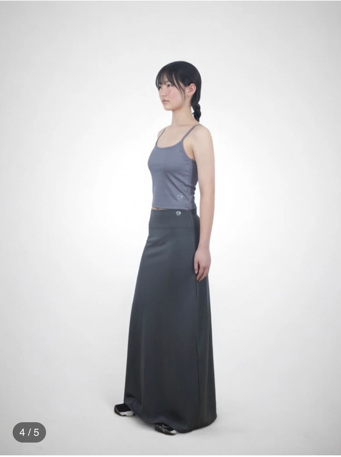 ( 삽니다 ) earthjigu MAXI LONG SKIRT 챠콜 1 상품이미지2