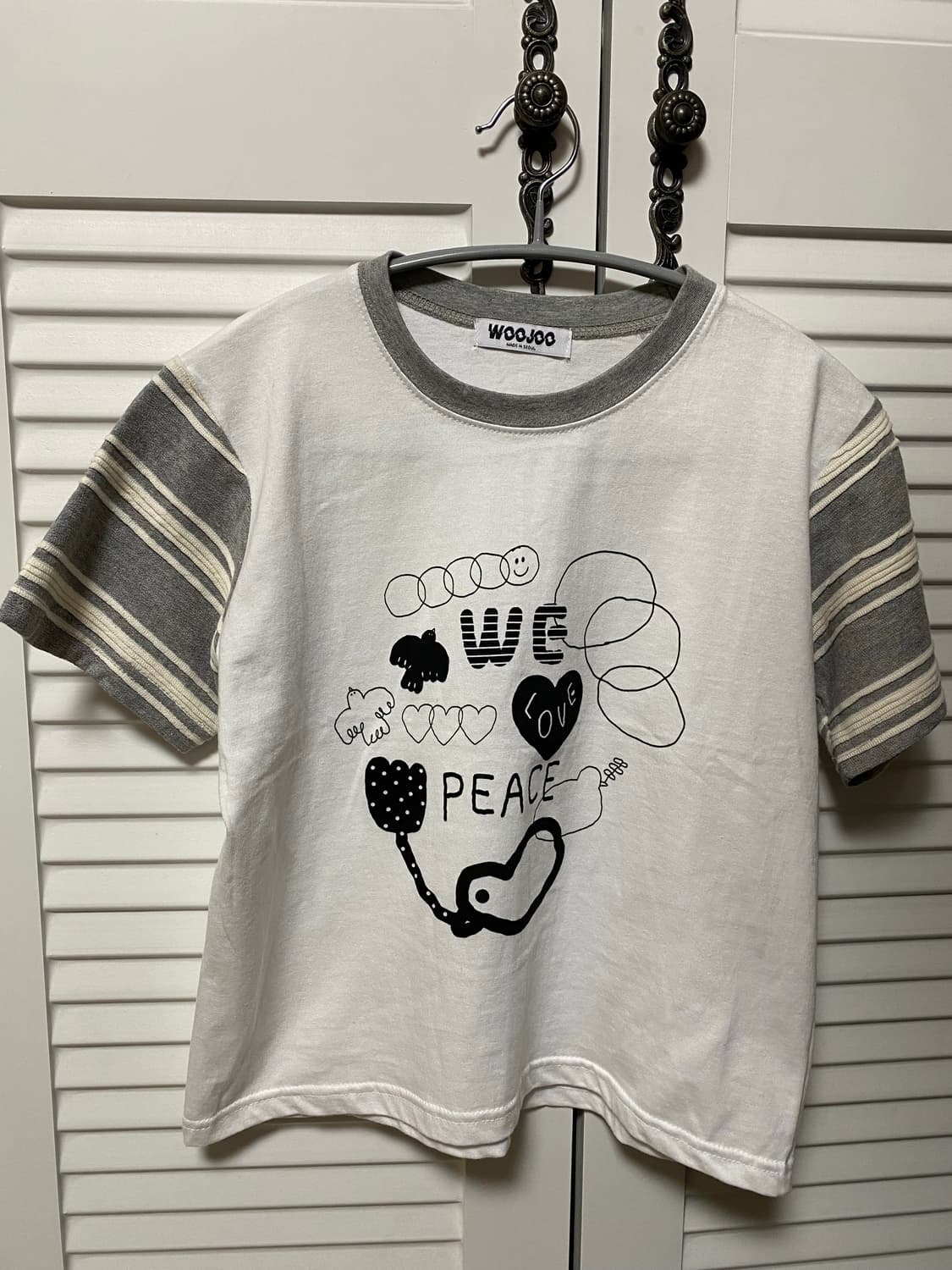 키치 프린트 반팔 티셔츠 상품이미지1