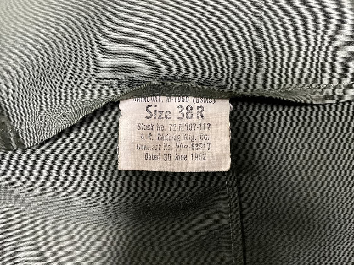 100~105) 50's 미군 트렌치코트(내피포함)RRL&LVC&폴로 상품이미지4