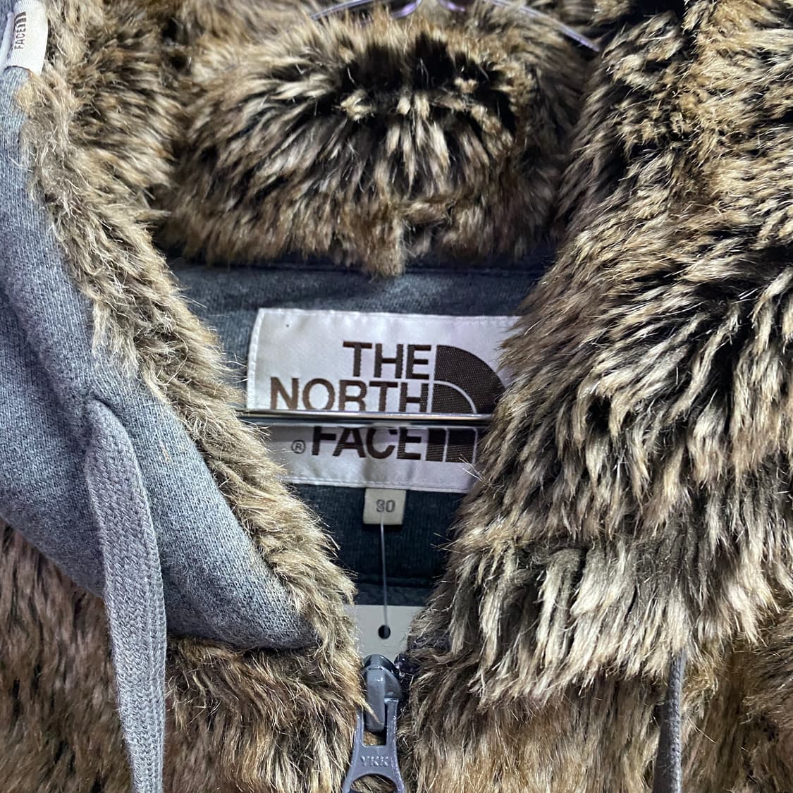 노스페이스 양털후드 그레이 후드집업 B3302 상품이미지3