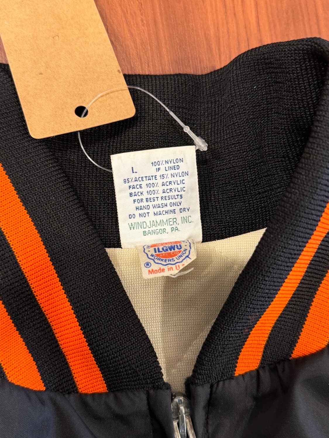 90s Wind Jammer 빈티지 스타디움 새틴 자켓 (USA)  상품이미지9