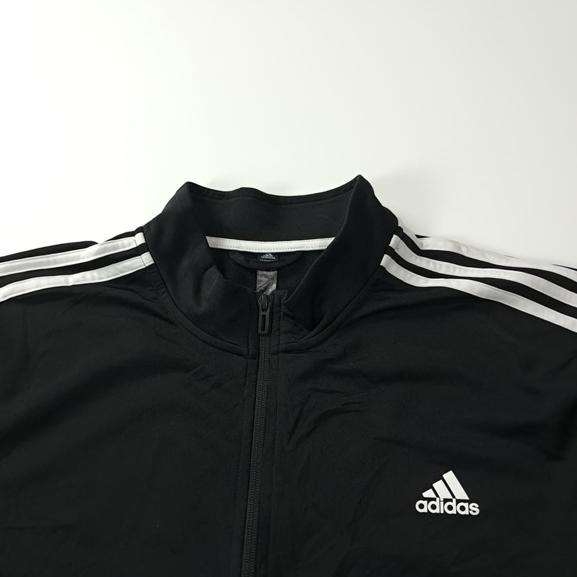 CK555 2XL 아디다스 블랙 삼선 프라임그린 트랙탑 집업 자켓 상품이미지2