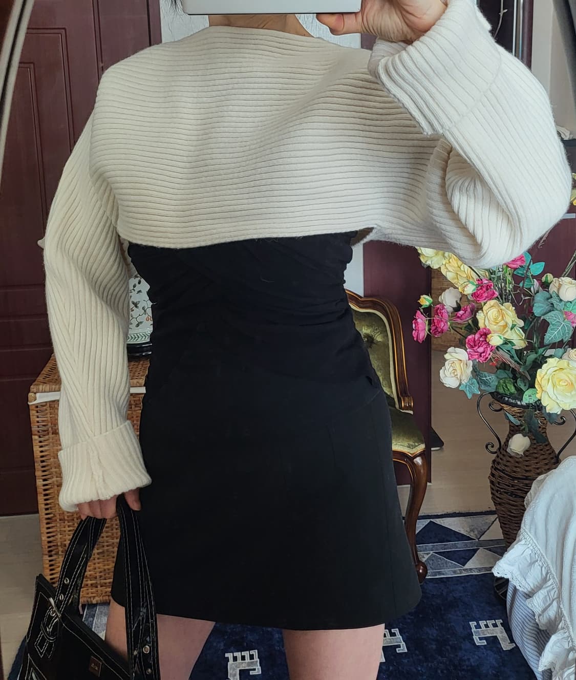 멜라운지 볼레로 가디건 크롭 숄 가디건 상품이미지2