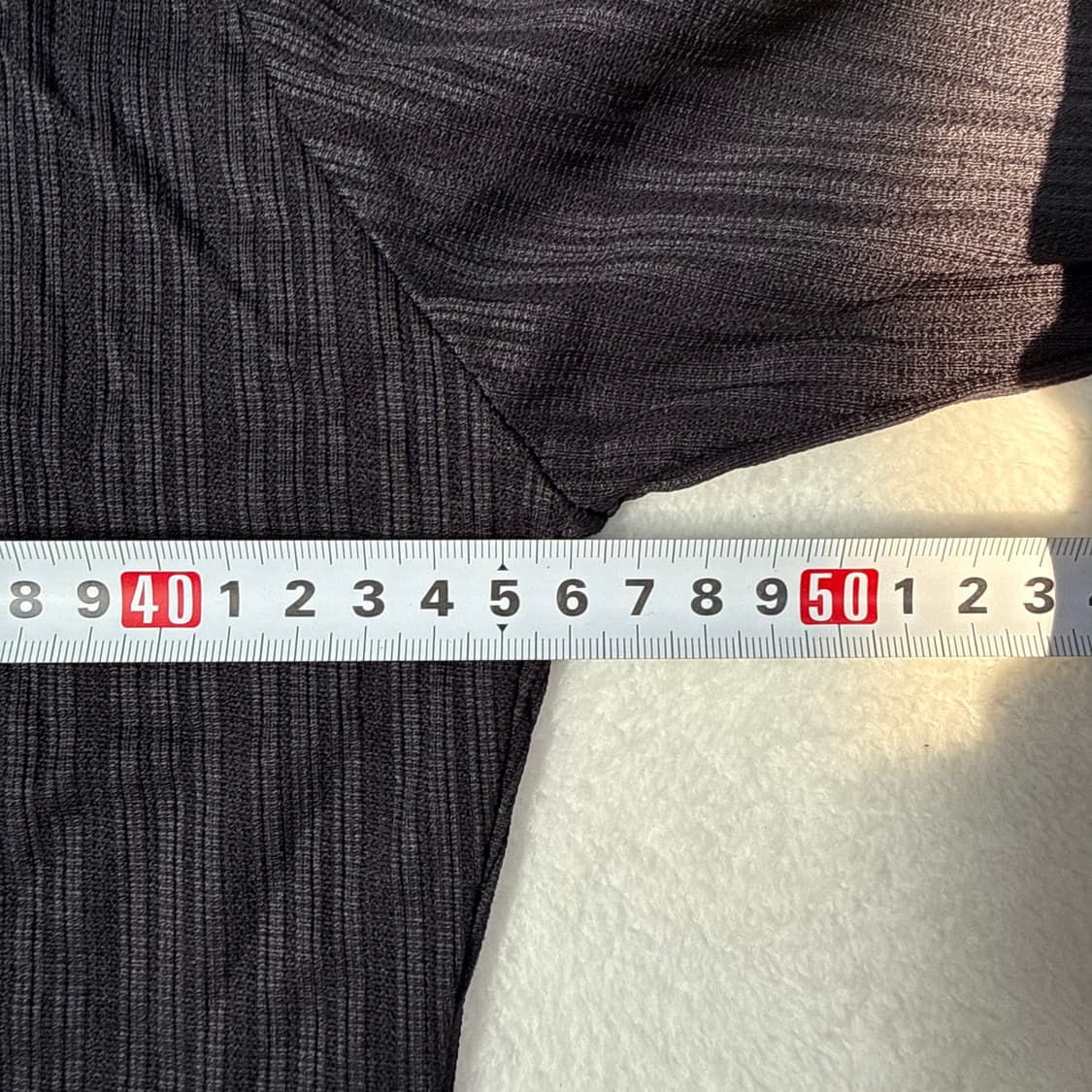 실측확인 C로고 여성 긴팔 카라티 0310T 상품이미지5