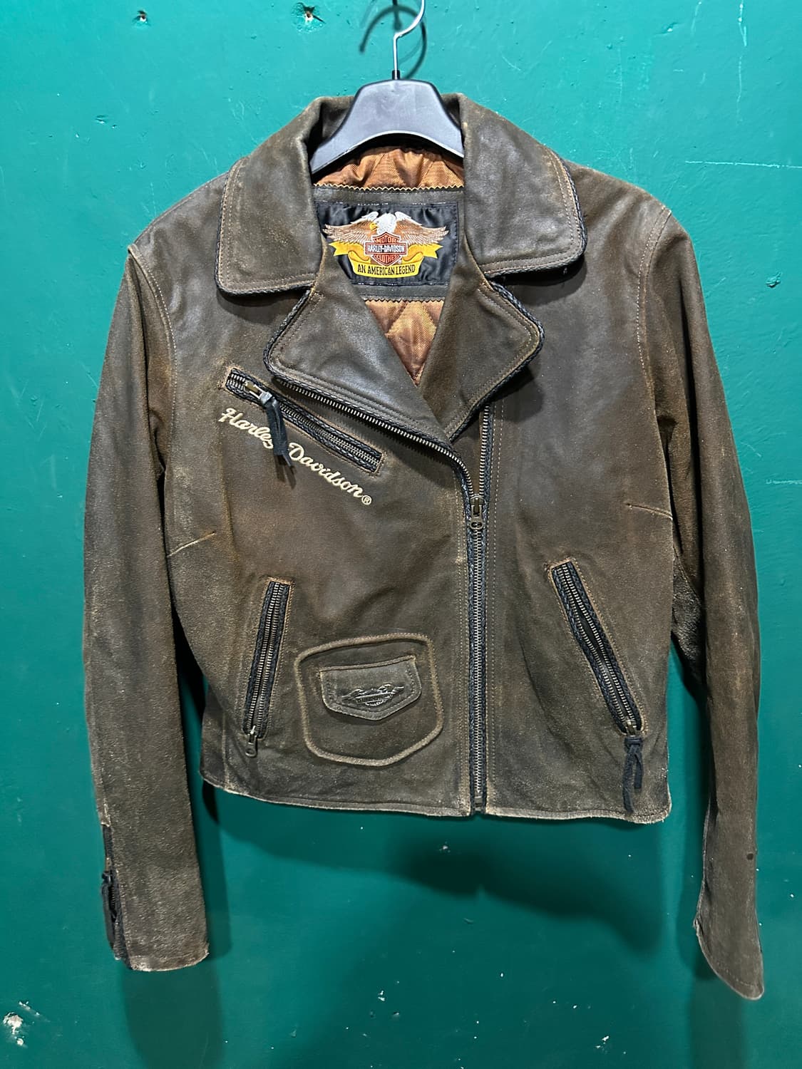 할리데이비슨 브라운 라이더자켓 95-100 상품이미지1