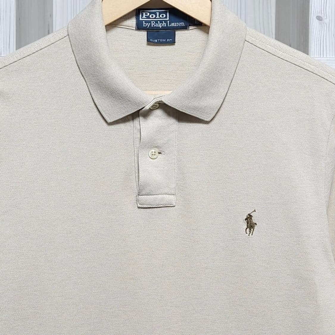 100)Polo 폴로 랄프로렌 긴팔 카라티 아이보리 상품이미지2
