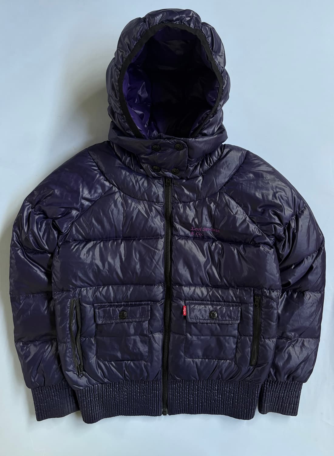 리바이스 빈티지 구스다운 퍼플 패딩 상품이미지1