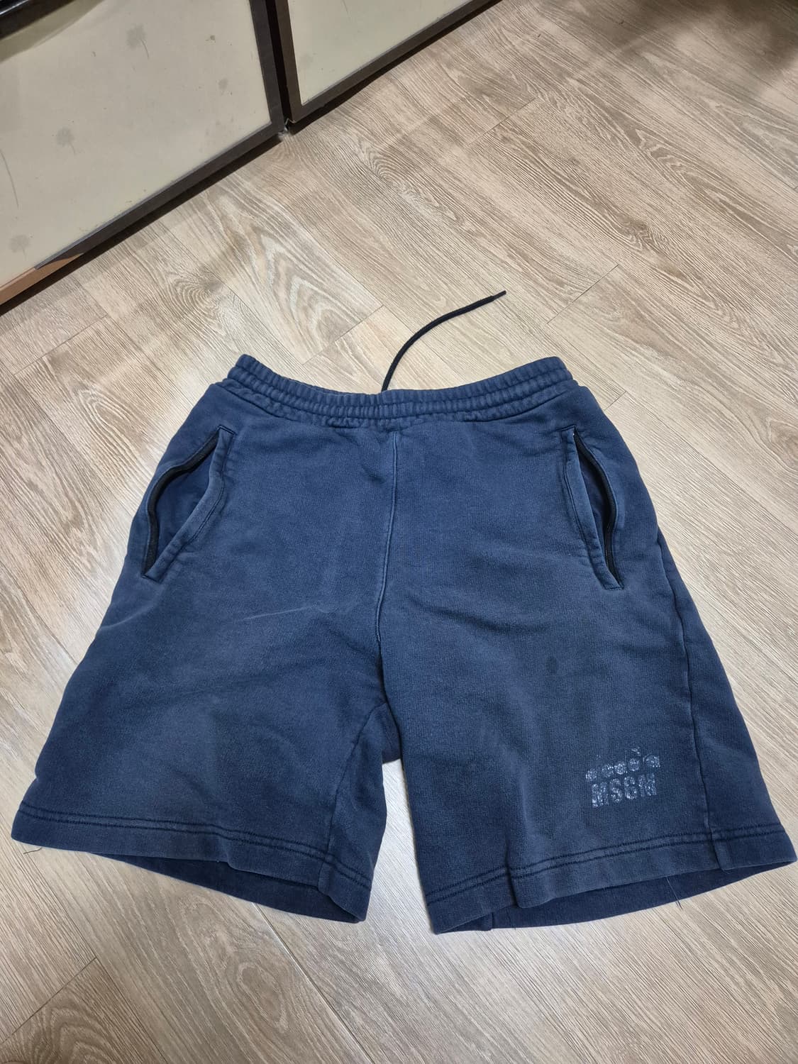 [S] MSGM 네이비 트레이닝 반바지 디아도라 콜라보 100 95 상품이미지1