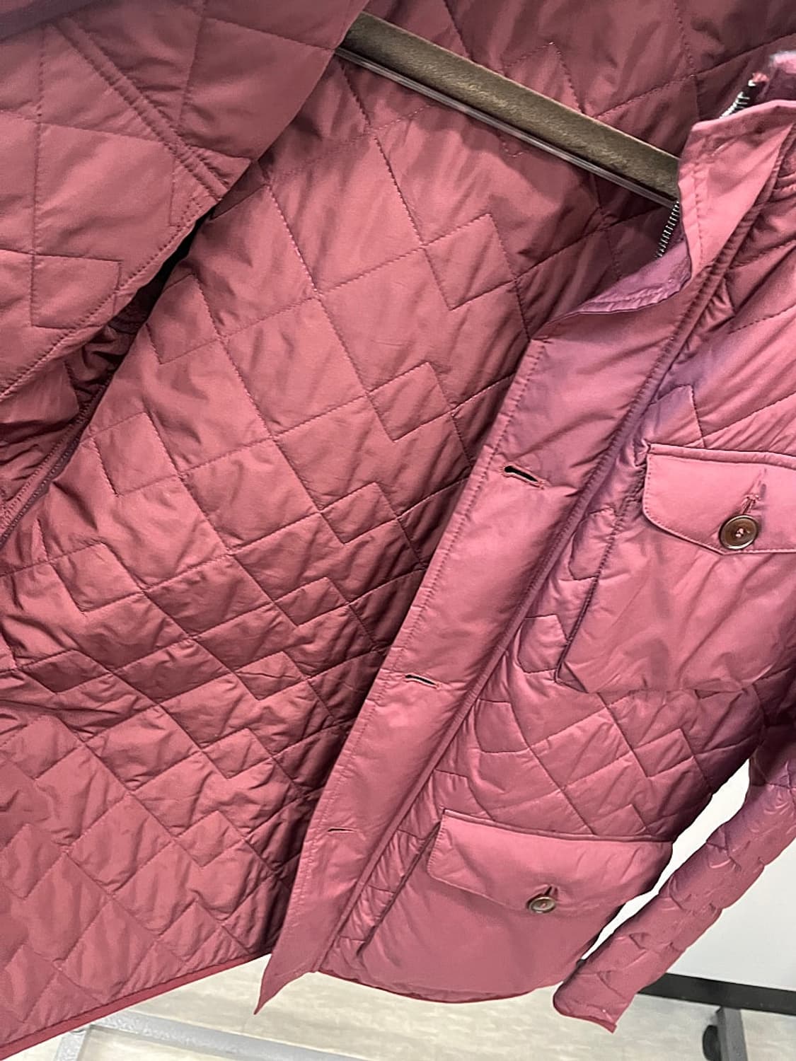 105) 던힐 버건디 누빔자켓  상품이미지6