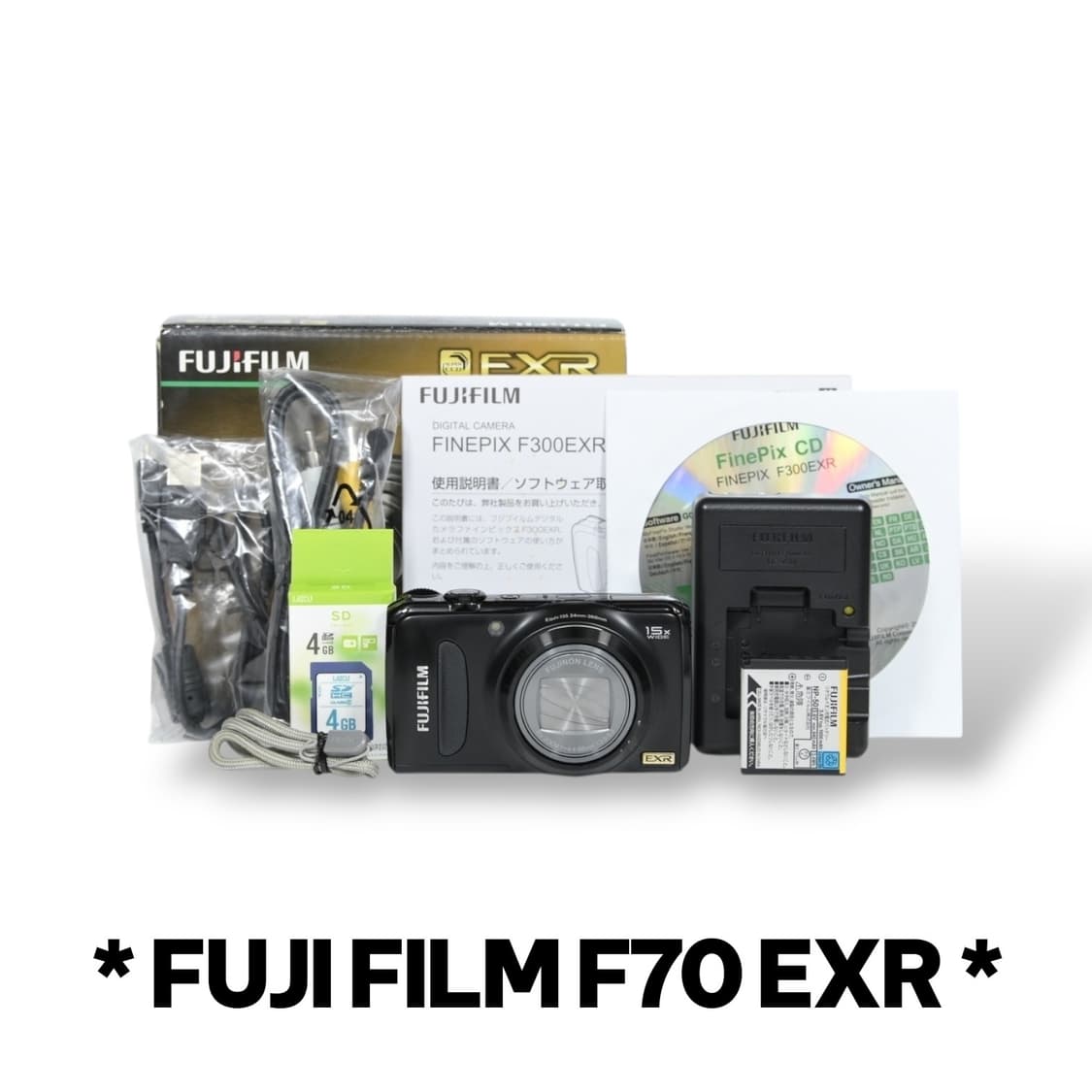  빈티지 디지털 카메라 후지필름 F300 EXR 블랙 상품이미지1