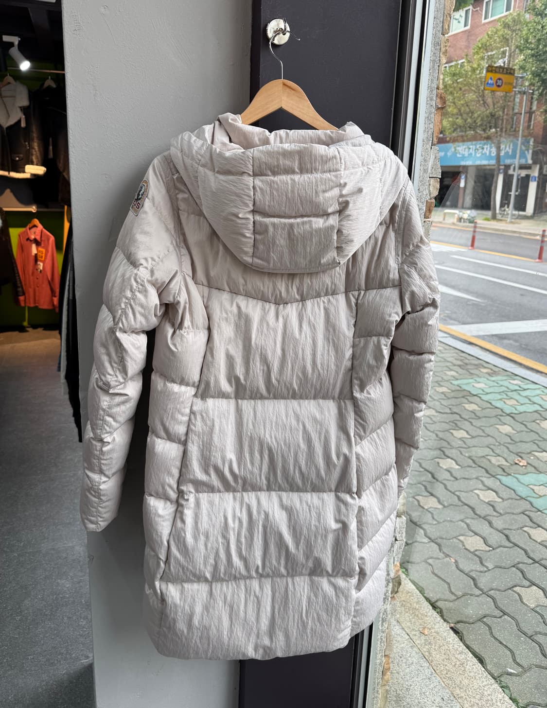 M/ 파라점퍼스 다운 사선 후디드 패딩 상품이미지9