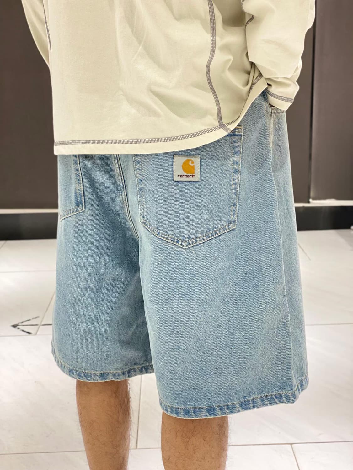 칼하트윕 브랜던 데님 쇼츠 상품이미지3