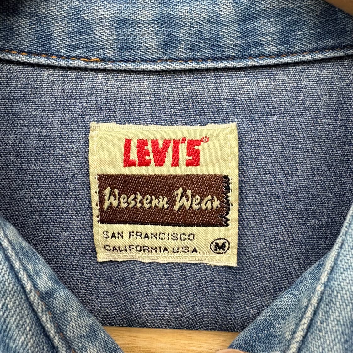 리바이스 데님 셔츠 웨스턴 스타일 M 상품이미지5