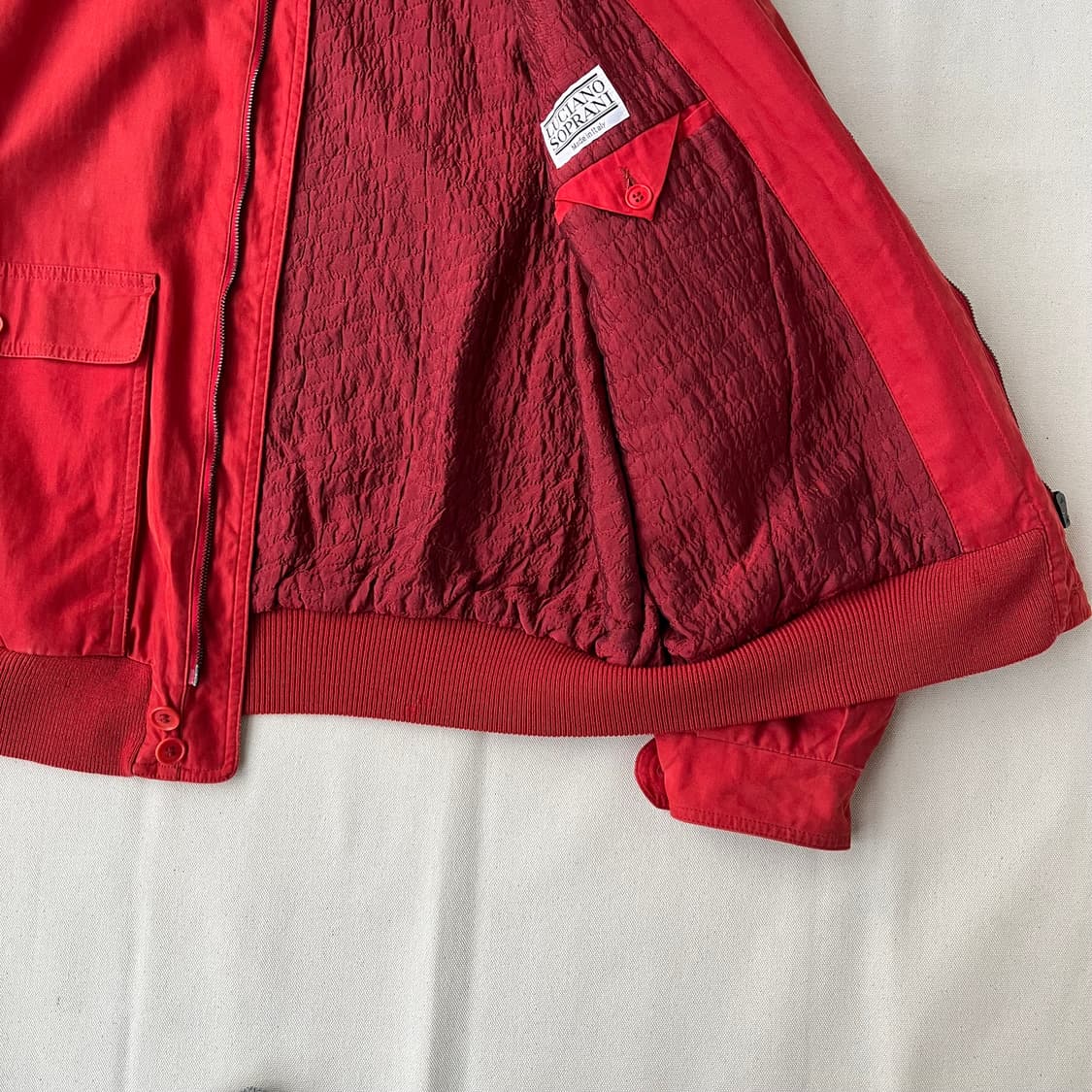 Luciano Soprani 레드 워크 자켓 상품이미지6