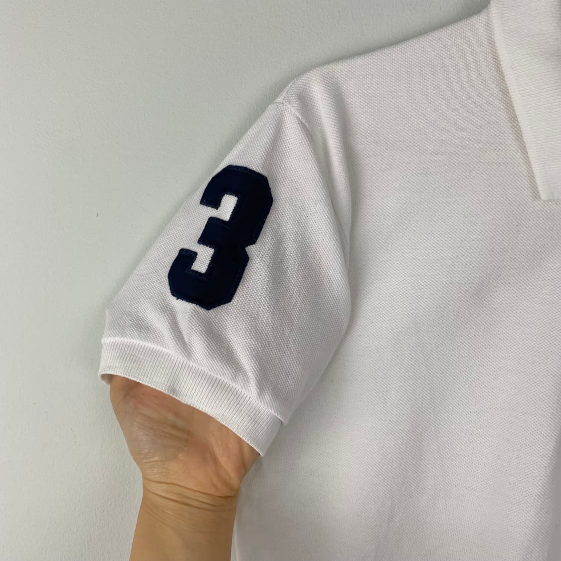 폴로 랄프로렌 빅포니 화이트 카라 반팔티 빅로고 상품이미지4